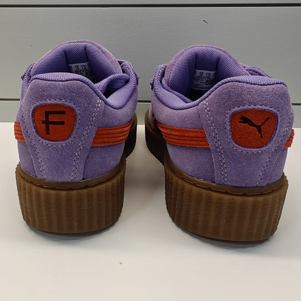 Puma Fenty Creeper Phatty Lavender Red Purple Suede Casual Sneakers Women's 7.5 - Picture 8 of 11